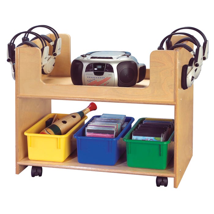 Childcraft Mobile Audio Station, Junior, 27-3/4 x 14-3/4 x 23-3/4 Inches