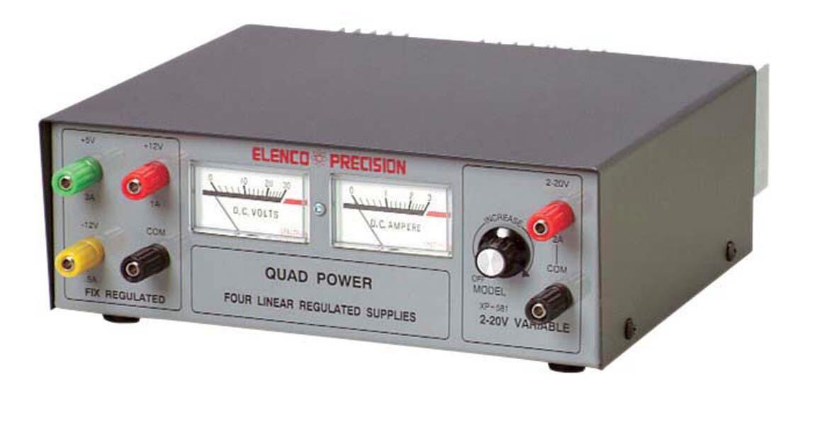 Image for Elenco Electronics 4-Way Variable Regulated DC Power Supply from School Specialty