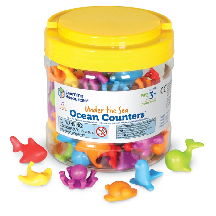 Learning Resources Under The Sea Ocean Counters, Set of 72