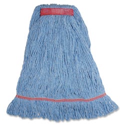 Genuine Joe Synthetic Blend Narrow Band Large Mophead, Blue