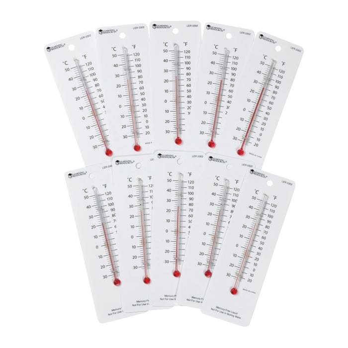 Learning Resources Student Thermometers, Set of 10