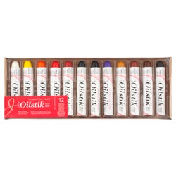 Shiva Artists Non-Toxic Student Grade Oil Color Paintstick Set, 4-1/2 X 5/8 in, Assorted Color, Set of 12 244689