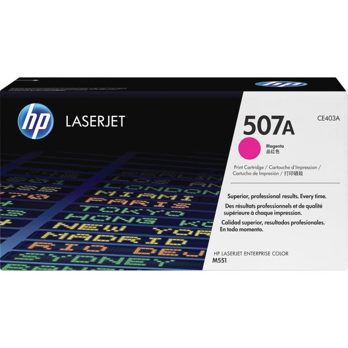 HP 507A Ink Cartridge, CE403A, Magenta