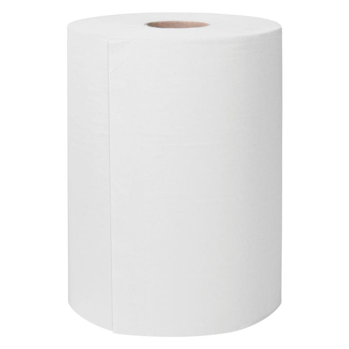 Kimberly-Clark Scott Pre-Cut Fast Drying Hard/Slim Roll Paper Towel, White, Pack of 6
