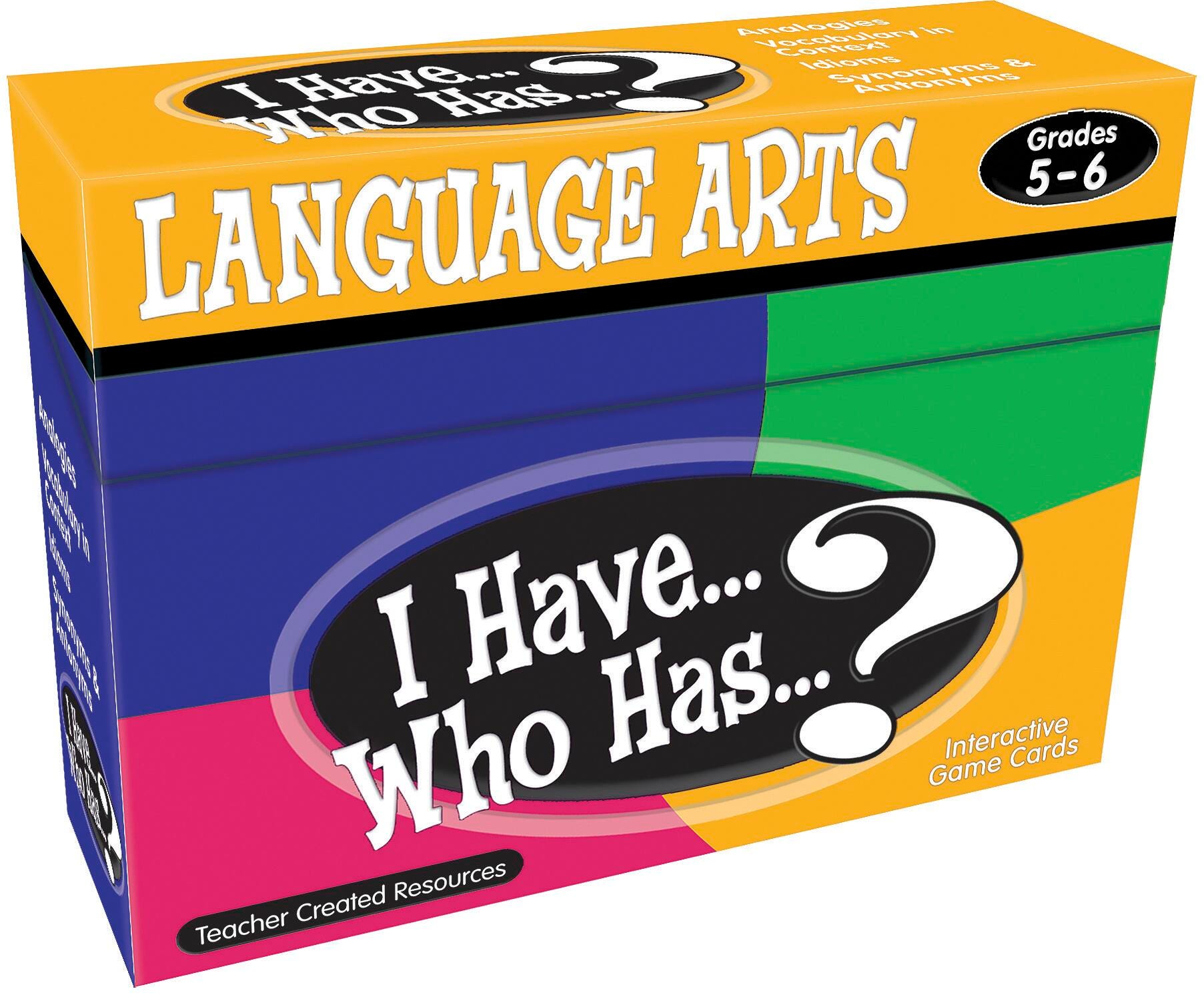 I Have... Who Has...? Language Arts Game (Gr. 5–6) 1466206