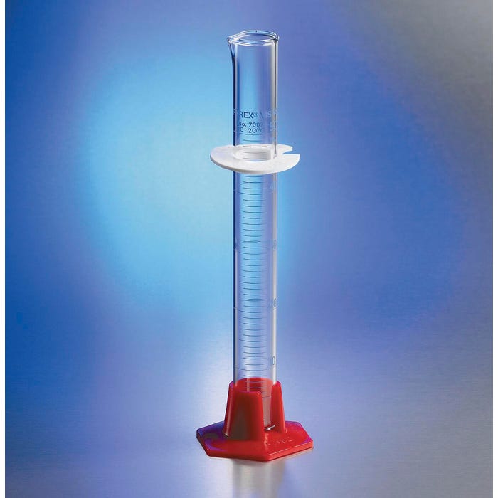Pyrex Vista Plastic Base Single Graduated Cylinders, 10mL, Pack of 12