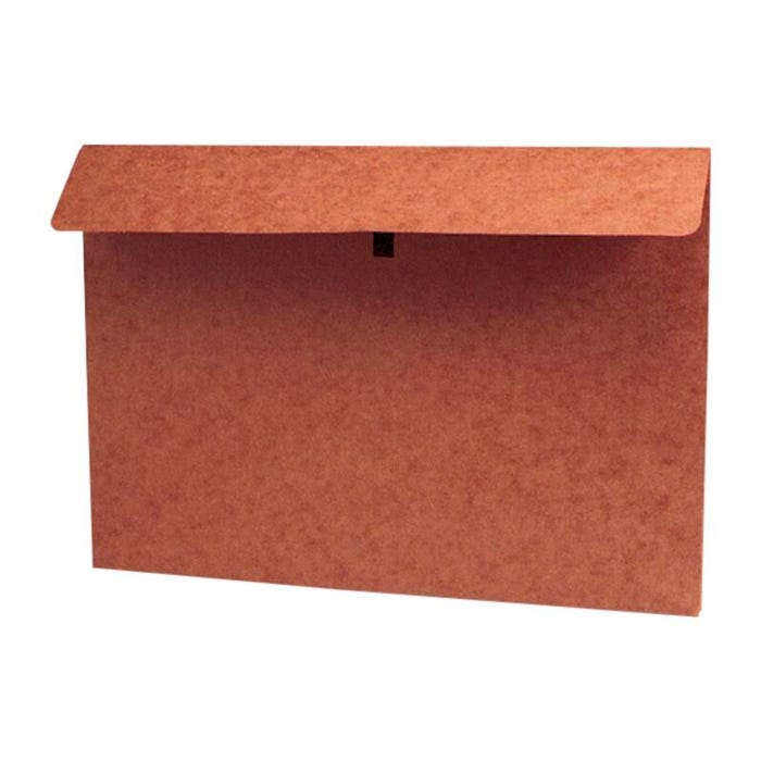 Star Products Red Fiber Envelope with Hook and Loop Closure, 18 x 12 x 2 Inches, Red