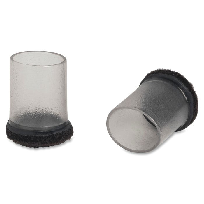 Lorell Clear Sleeve Floor Protectors, Flexible Sleeve, 1.25 in