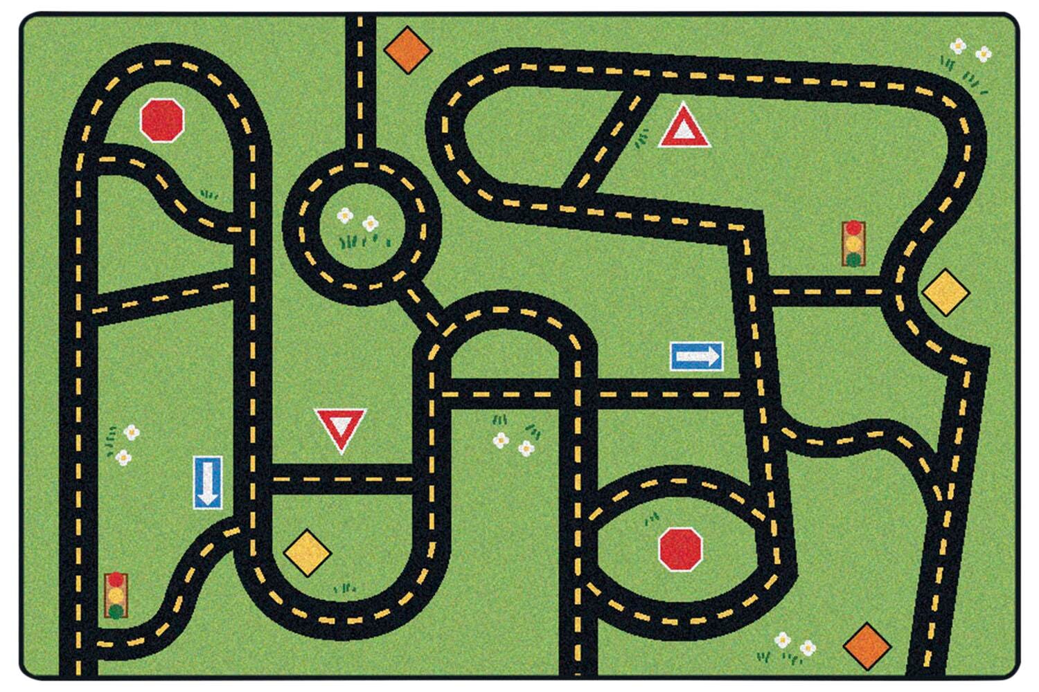 Carpets for Kids Premium Drive and Play Accent Carpet, Rectangle 4002393