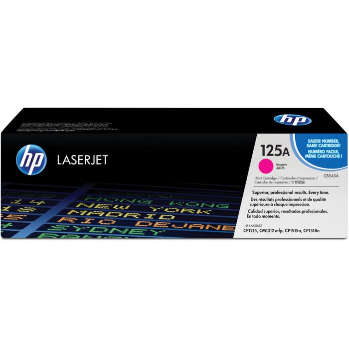 HP 125A Ink Cartridge, CB543A, Magenta