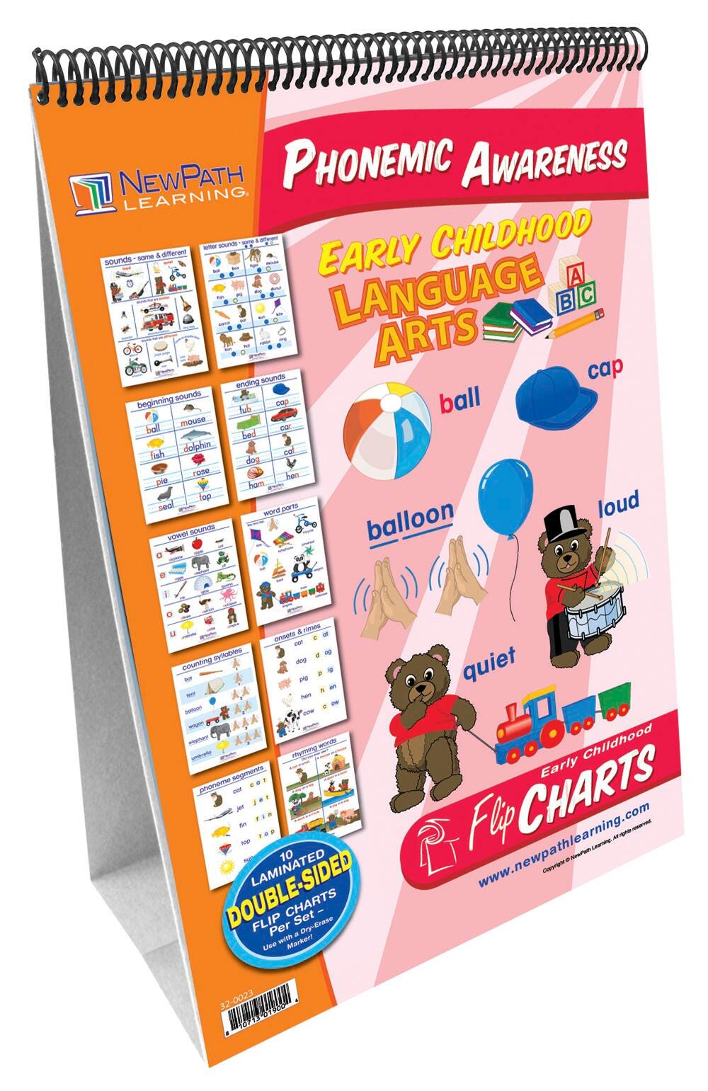 NewPath Learning Curriculum Mastery Phonemic Awareness Flip Chart Set 1465026