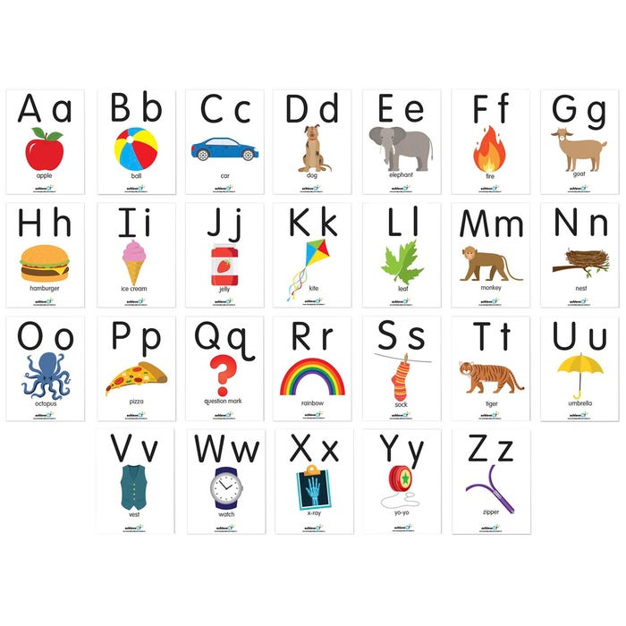 Achieve It! Alphabet Learning Lap Cards, Set of 26