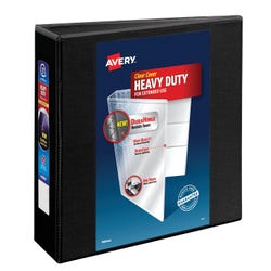 Avery DuraHinge Heavy Duty View Binder, 3 Inch, EZD Ring, Black