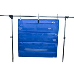Image for School Smart Mini Pocket Chart with 6 Pockets, 28 x 28 Inches, Blue from School Specialty