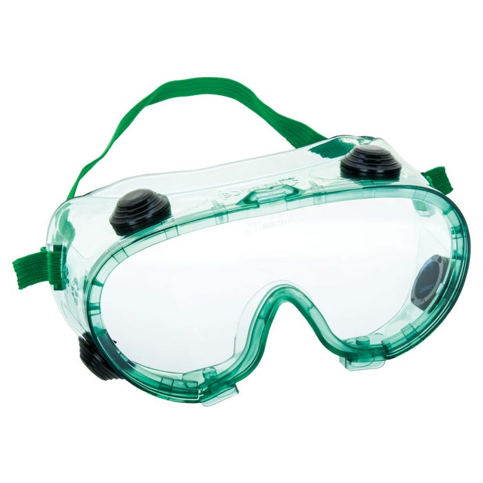 EISCO Vented Basic Green Safety Goggles