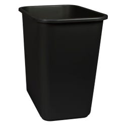 School Smart Indoor Waste Basket, 28 Quart, Black 2003500