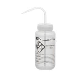 Eisco Labs Distilled Water Wash Bottle, 500 mL, Wide Mouth, LDPE