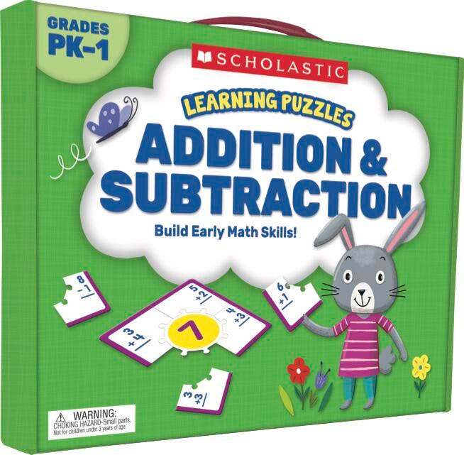 Scholastic Learning Puzzles: Addition & Subtraction, Gr PreK-1 2002258