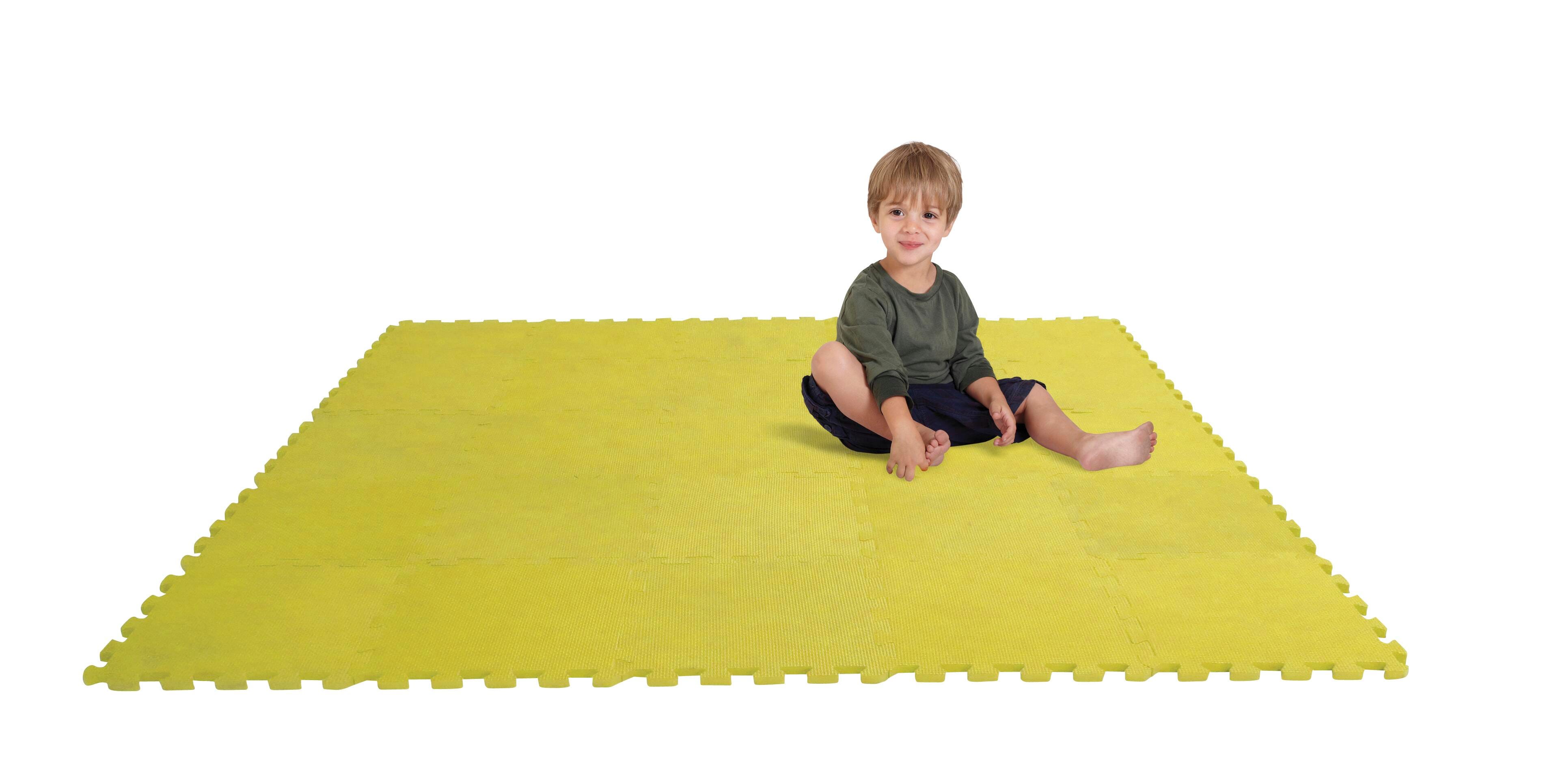 Image for Edushape Puzzle Play Mat Set, 12 x 12 Inches, Yellow, Set of 25 from School Specialty