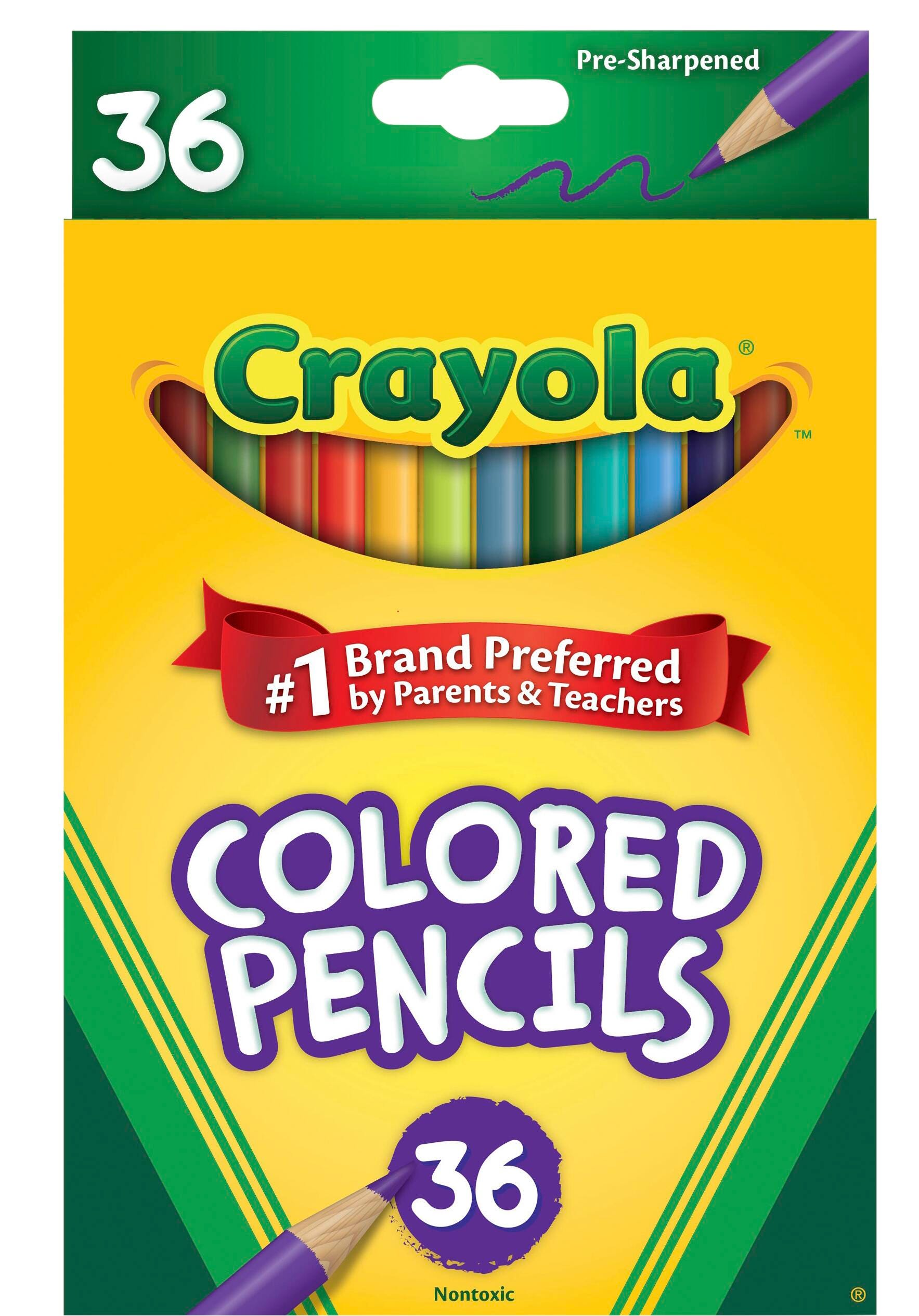 Crayola Colored Pencils, Assorted Colors, Set of 36 203198