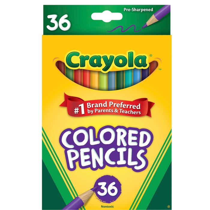 Crayola Colored Pencils, Assorted Colors, Set of 36