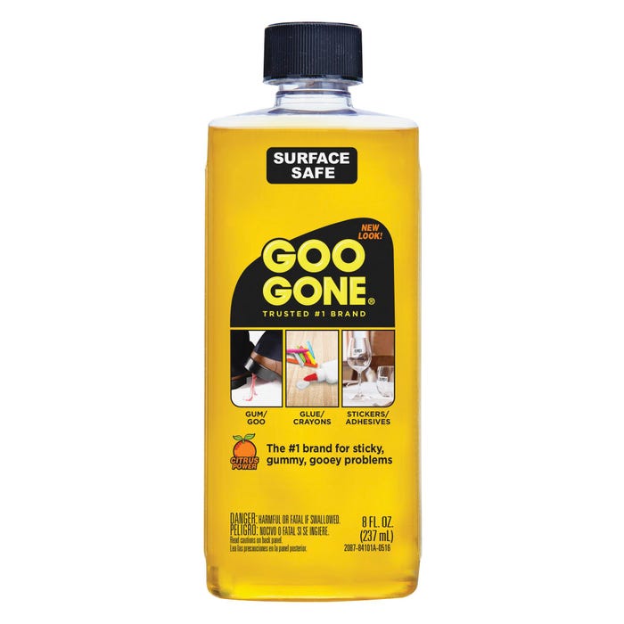 Goo Gone Gum/Glue Remover, 8 Fluid Ounces, Orange, Citrus Scent