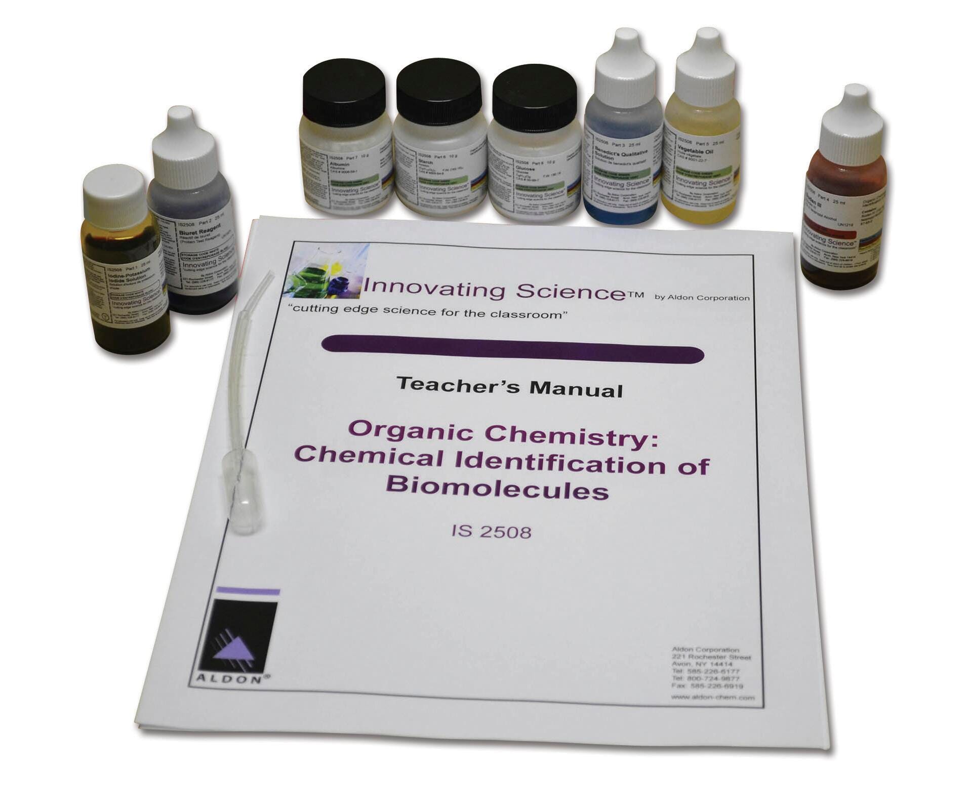 Image for Innovating Science Biomolecules Identification Kit, Assorted Colors from School Specialty