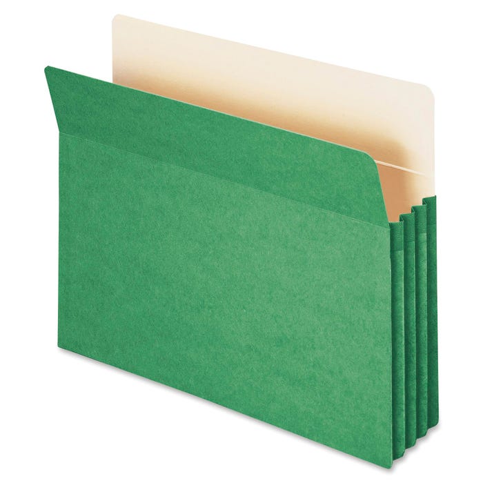 Smead Expanding File Pocket, Letter Size, 3-1/2 Inch Expansion, Green