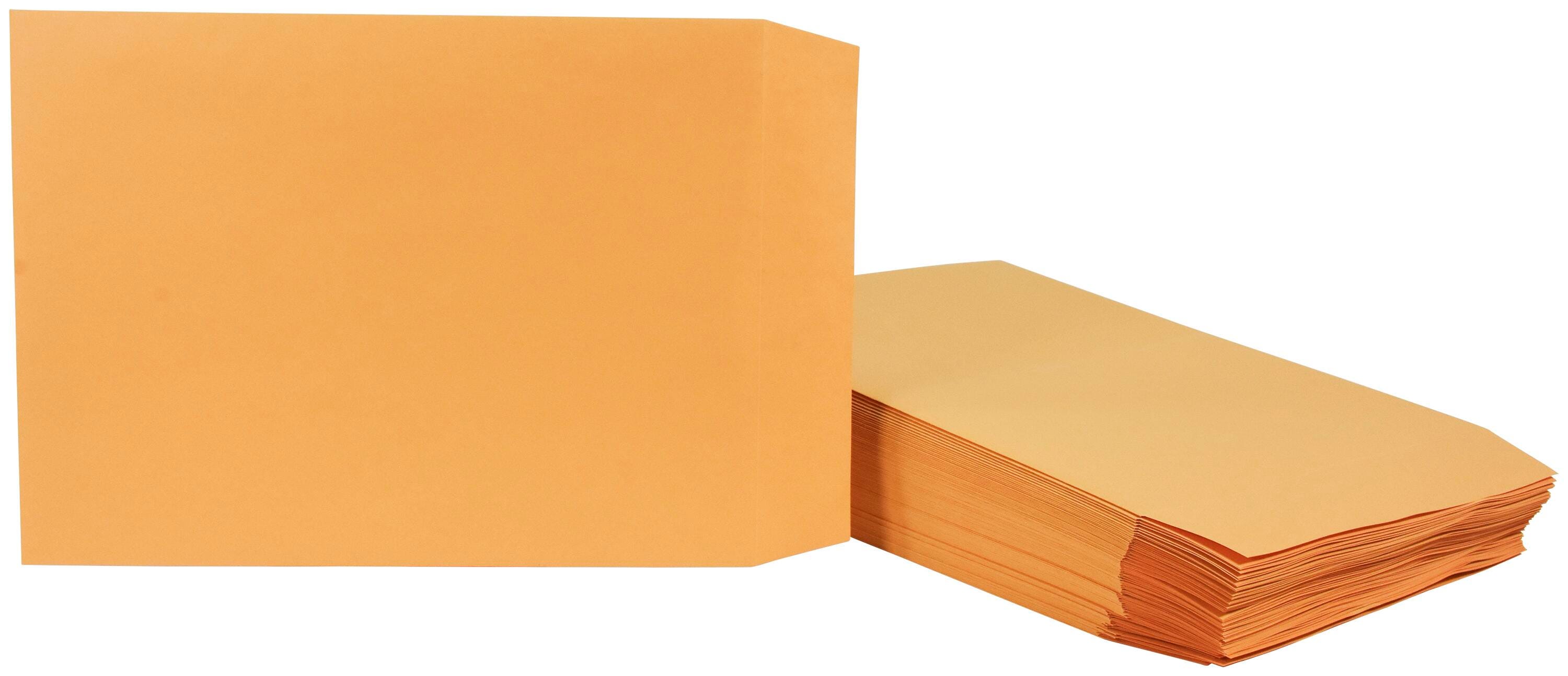 School Smart Grip Seal Envelopes, 9 x 12 Inches, Kraft, Pack of 100 2013913