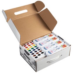 Prang Semi-Moist Watercolor Masterpack, Assorted Colors, Set of 36, Item Number 405963