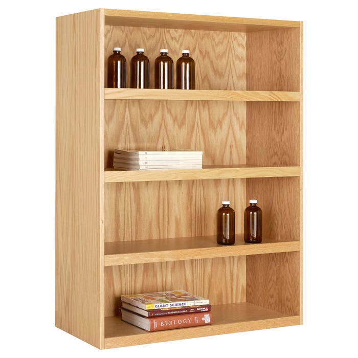 Diversified Spaces Chemical Shelving, 4 Shelves, 36 x 16 x 48 Inches, Oak, UV Chemical Resistant