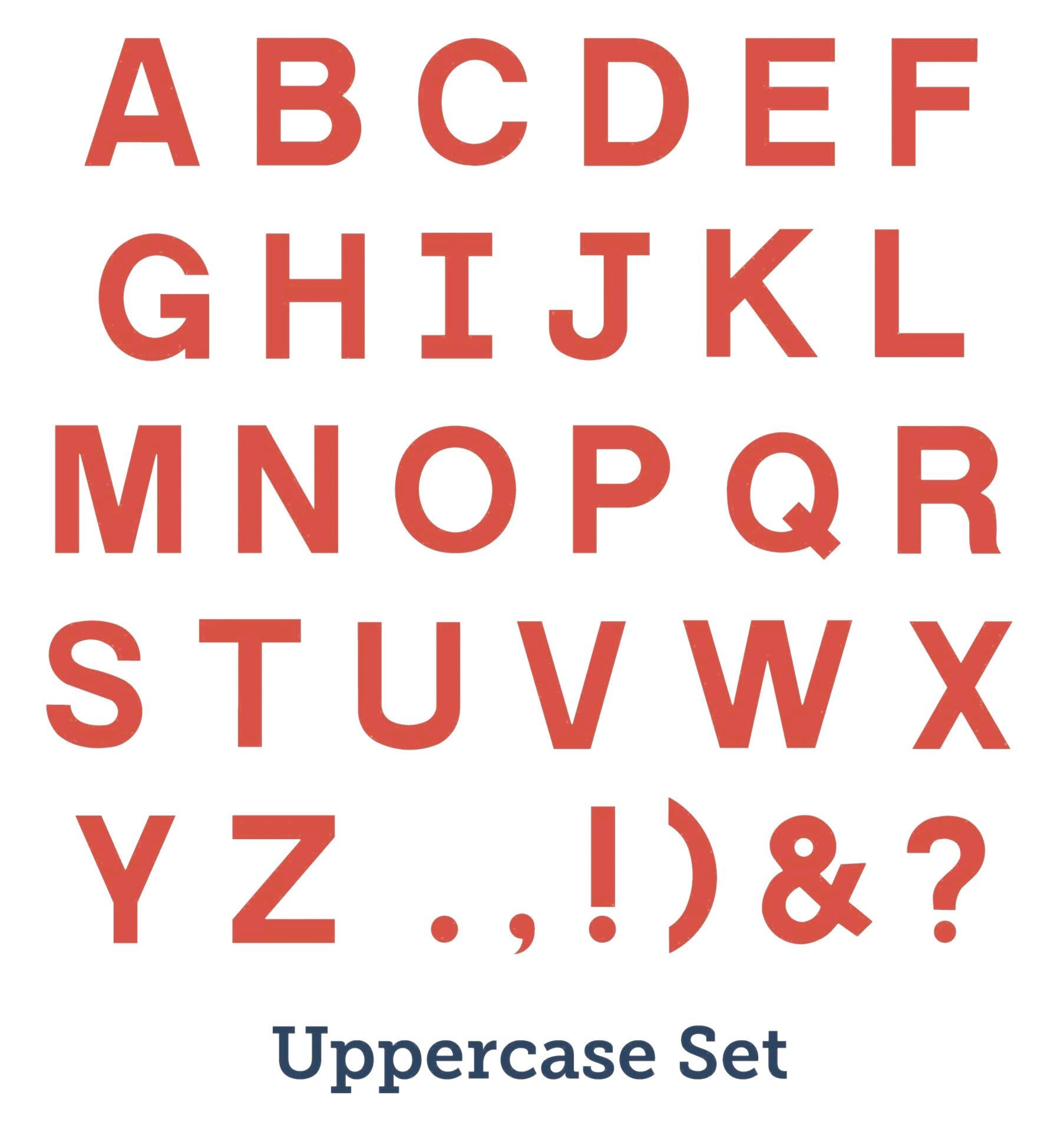AccuCut Block Alphabet, Uppercase, 5 Inch, Set of 29 2216279