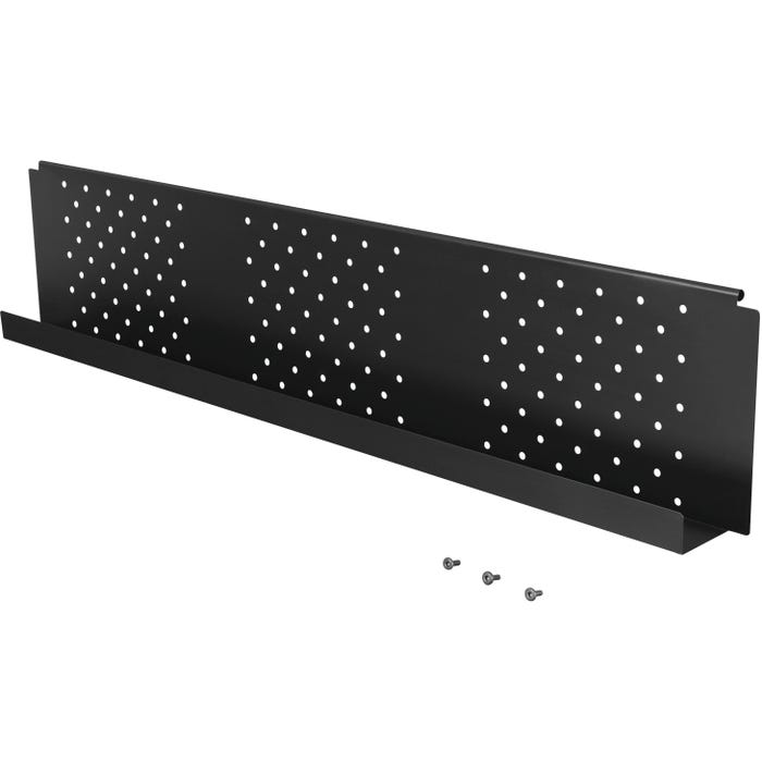 Balt Adjustable Modesty Panel, 46-1/2 x 3-1/4 x 9-1/2 Inches, Powder Coated Steel, Black