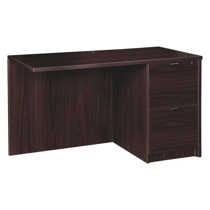 Lorell Prominence Laminate Return Desk, Full Right Pedestal, 42 x 24 x 29 Inches, Espresso