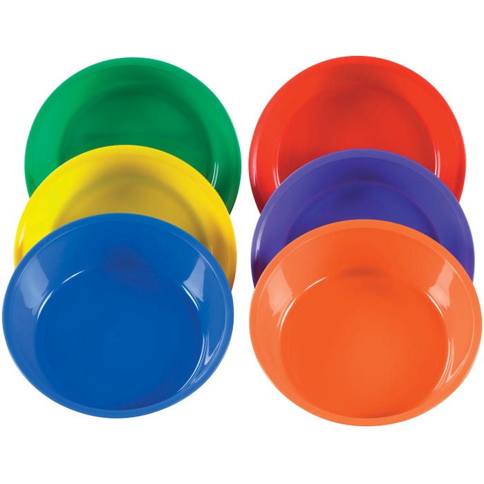 Achieve It! Plastic Sorting Bowls, Assorted Colors, Set of 6