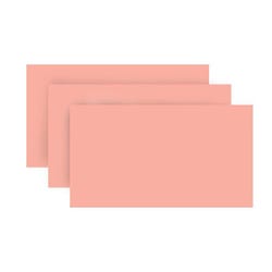 Image for School Smart Blank Plain Index Card, 3 x 5 Inches, Salmon, Pack of 100 from School Specialty