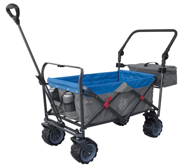 Image for E-Z UP GearRunner Folding Wagon, Blue from School Specialty