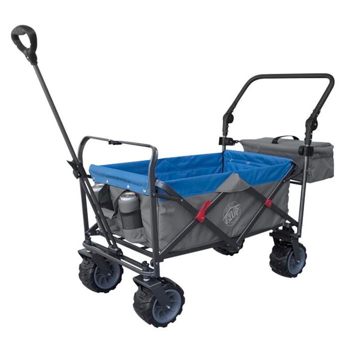 E-Z UP GearRunner Folding Wagon, Blue