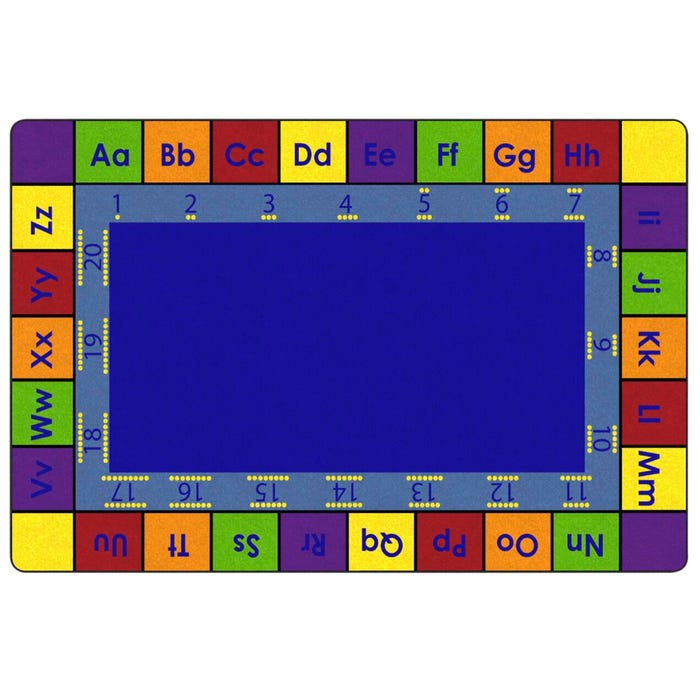 Childcraft ABC123 Border Carpet, Rectangle