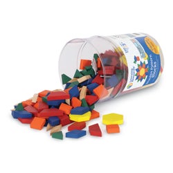 Learning Resources Wooden Pattern Blocks, 1 Centimeters Thick 1385731