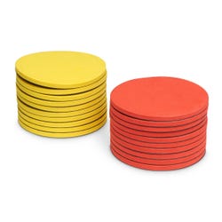 Jumbo 2-Color Magnetic Foam Counters, Set of 20
