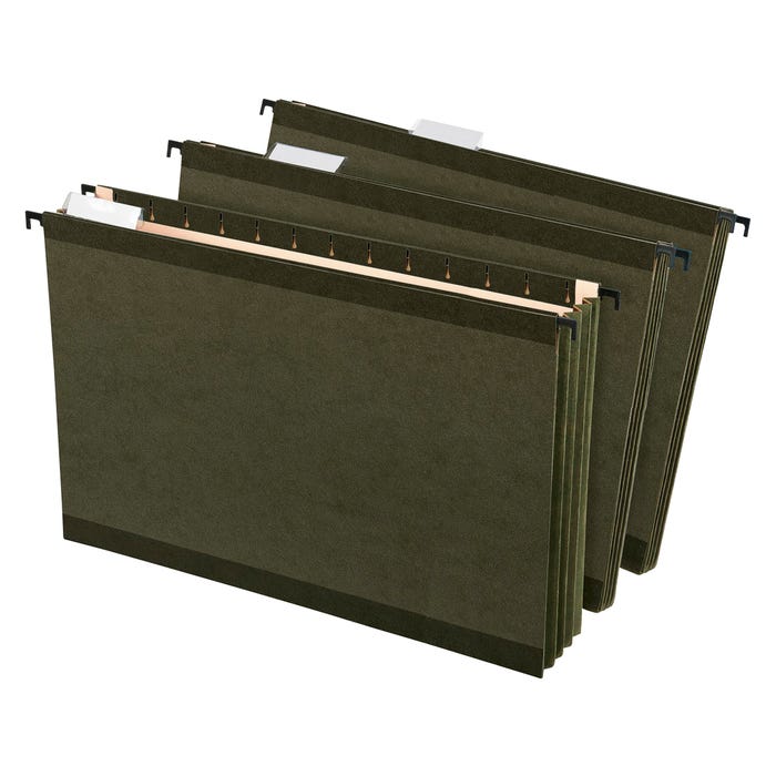 Pendaflex SureHook Hanging File Pocket, Legal Size, 3-1/2 Inch Expansion, Green, Pack of 4