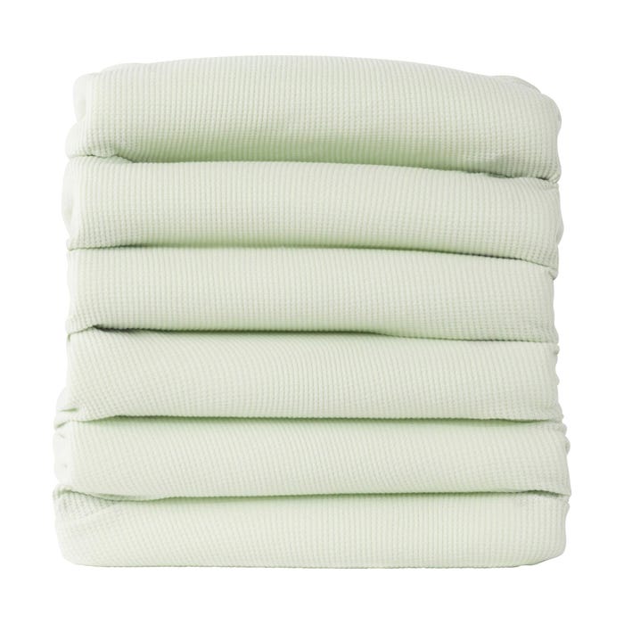 Foundations Softness Crib Blanket, 40 x 30 Inches, Mint, Pack of 6