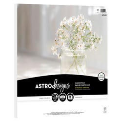 Astrodesigns Crafting Cardstock, 12 x 12 Inches, 65 lb/176 gsm, Bright White, 70 Sheets