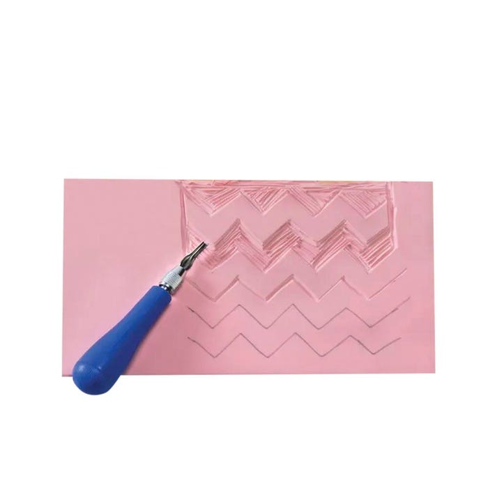 Speedball Speedy Carve Block, 3 x 4 Inches, Pink