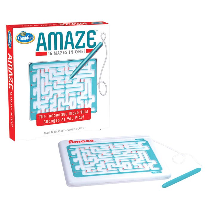 Thinkfun Game Amaze 16 Mazes in One, Ages 8 and Up