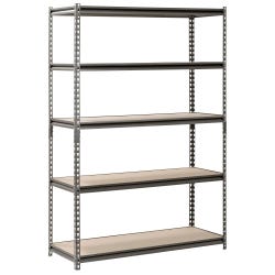 Sandusky Lee Boltless Steel Shelving, 36 x 18 x 60 Inches, Silver Vein 1591317