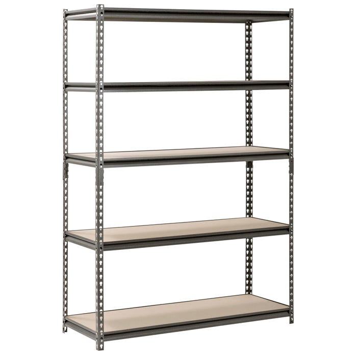 Sandusky Lee Boltless Steel Shelving, 36 x 18 x 60 Inches, Silver Vein