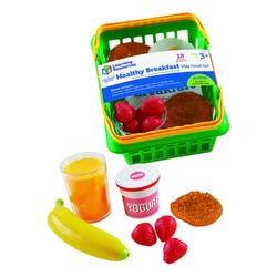 Learning Resources Pretend & Play Healthy Breakfast Set, Basket and 16 Pieces 204919