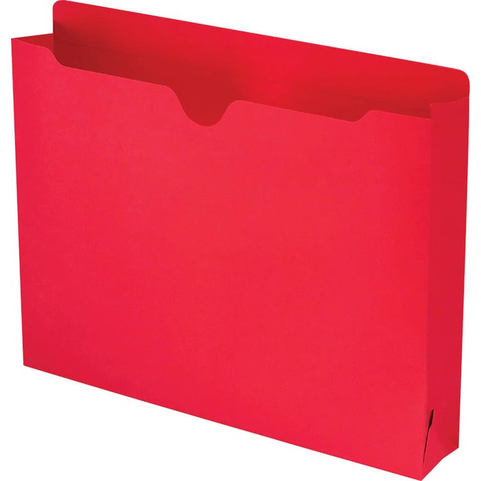 Smead File Jacket, Letter Size, 2 Inch Expansion, Red, Pack of 50